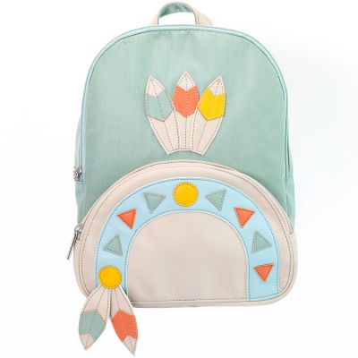 Sac à dos bébé Indien bleu Caramel & Cie