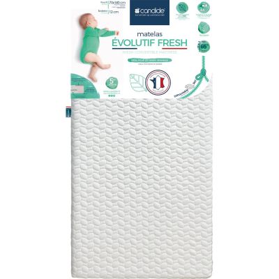 Matelas Evolutif Fresh déhoussable 360° (70x140 cm) Candide