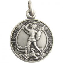 Médaille Archange St Michel (argent 925°)  par Martineau