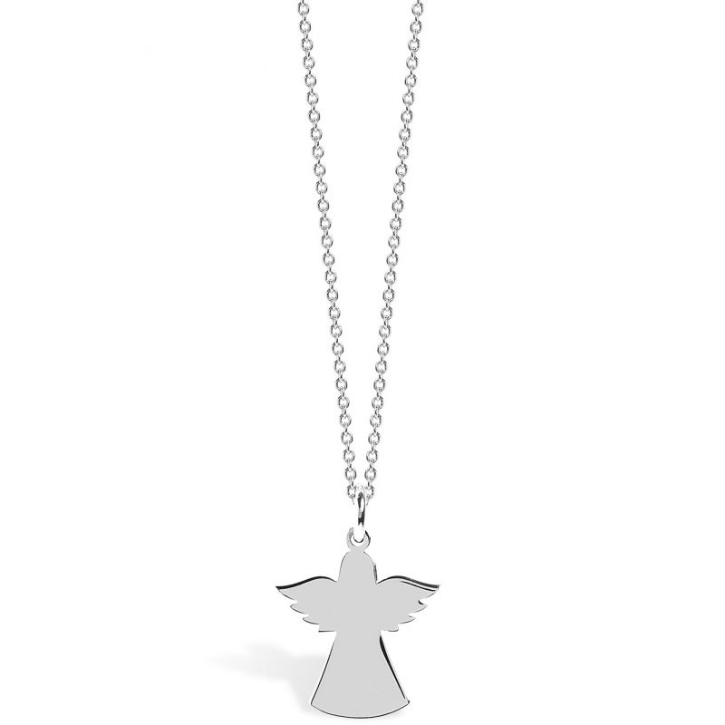 Collier chaîne 40 cm pendentif Spirit ange 15 mm (argent 925°) Coquine