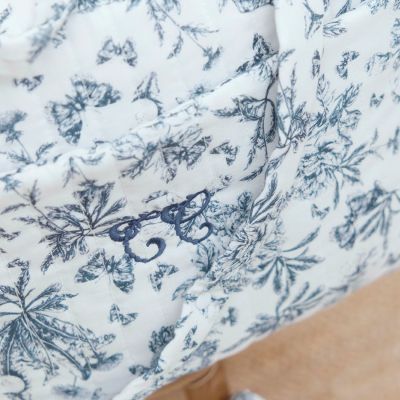 Sac à langer Toile de Jouy bleu