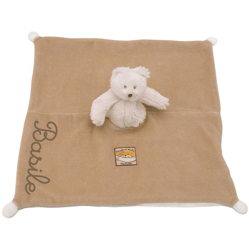 Doudou ourson Basile personnalisable Moulin Roty