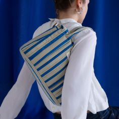 Sac pour poussette Stories Édition limitée Green blue stripes