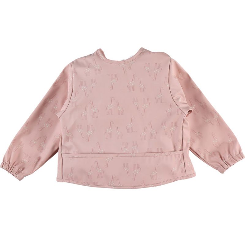 Bavoir à manches longues Mix & Match rose Noukie's