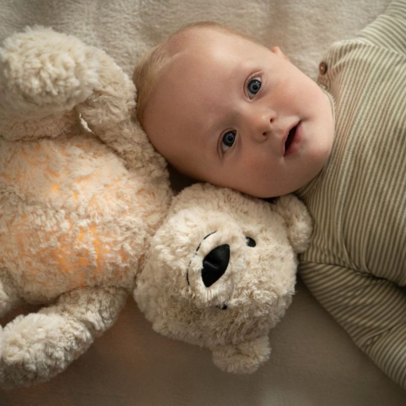 Bo l’ours avec entraîneur de sommeil Warm Linen Baby's Only Ambiance 2