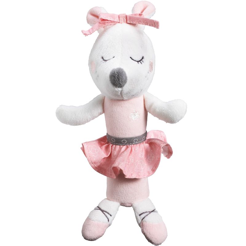 Hochet souris Lilibelle rose (15 cm) Sauthon