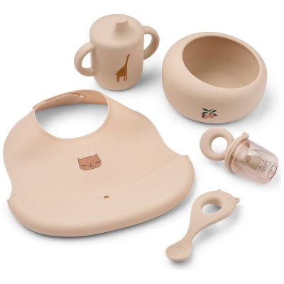 Coffret repas Mileah Apple Blossom (5 pièces) Liewood