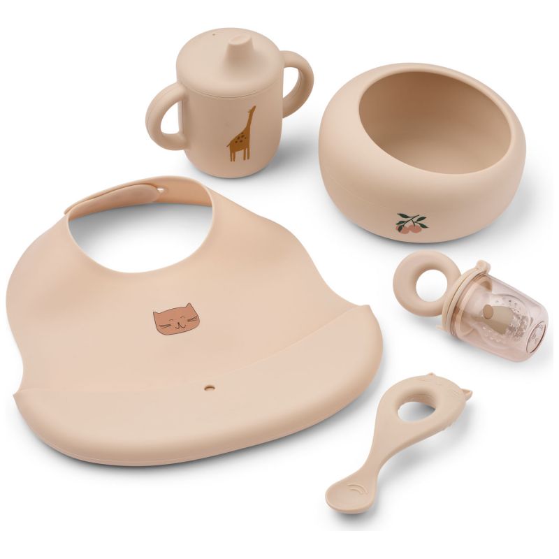 Coffret repas Mileah Apple Blossom (5 pièces) Liewood Produit 1