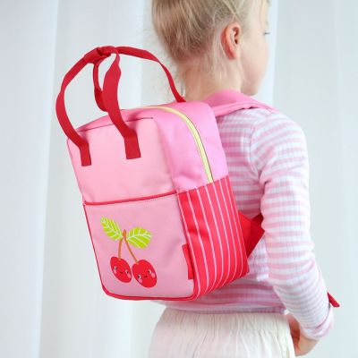 Sac à dos carré Cerises A Little Lovely Company
