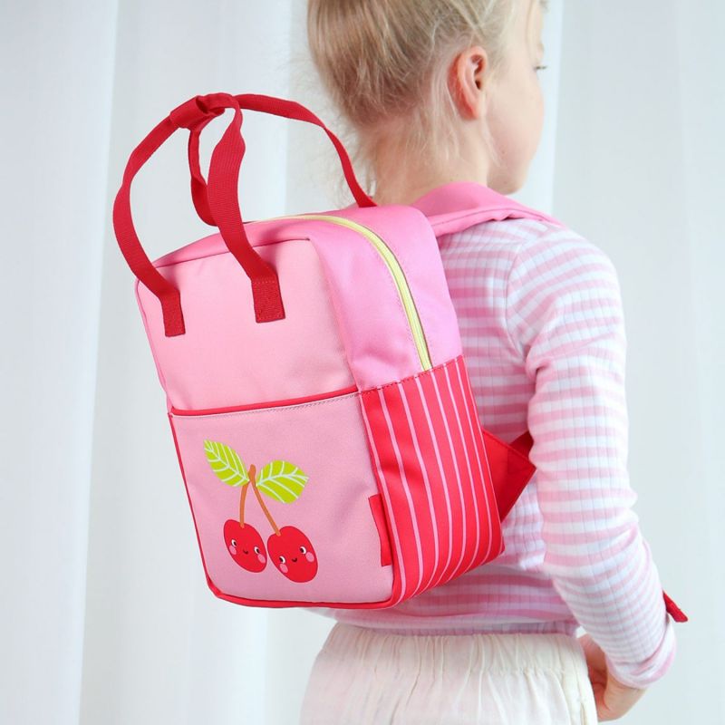 Sac à dos carré Cerises A Little Lovely Company Ambiance 1