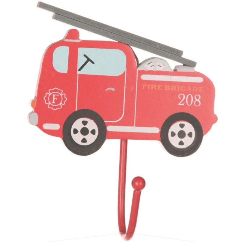 Patère camion de pompier sass & belle
