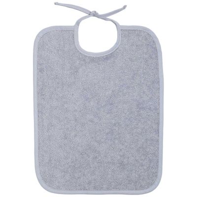 Bavoir à lacets en éponge Gris