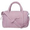 Sac à langer en gaze de coton rayé vieux rose BB & Co Produit 1