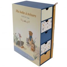 Coffret boîte à trésors et journal de naissance Au fil de l'eau - Domiva
