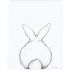 Affiche encadrée lapin de dos (30 x 40 cm) - Lilipinso