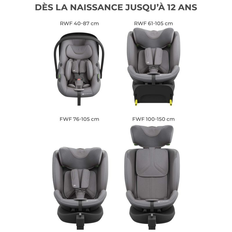 Siège auto Endura Safe Modular System Grey (groupe 1-2-3) Kinderkraft Produit 7