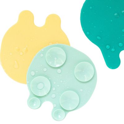 Jouets de bain antidérapants Grippi Méduse jaune menthe (8 pièces)  par Quut