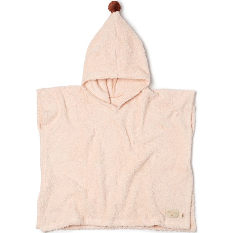 Poncho de bain rose pâle So cute (3-5 ans) Nobodinoz
