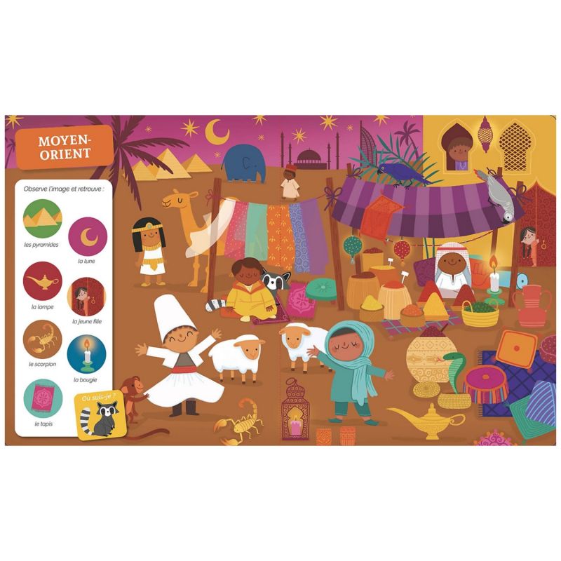 Livre Cherche et trouve des tout-petits Autour du monde Auzou Editions Produit 3