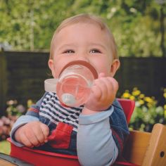 Tasse antifuite avec paille lestée Renard (300 ml)