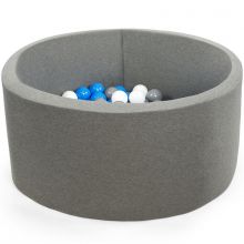 Piscine à balles ronde gris foncé personnalisable (90 x 40 cm)  par Misioo