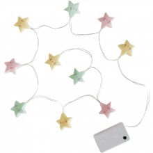 Guirlande lumineuse mini étoiles pastelles  par A Little Lovely Company