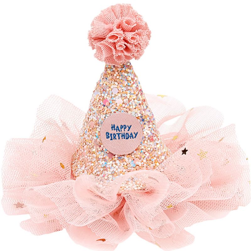 Chapeau anniversaire sur barrette Souza For Kids