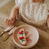 Set assiette et couverts Rosy Bow Elodie Details Ambiance 9