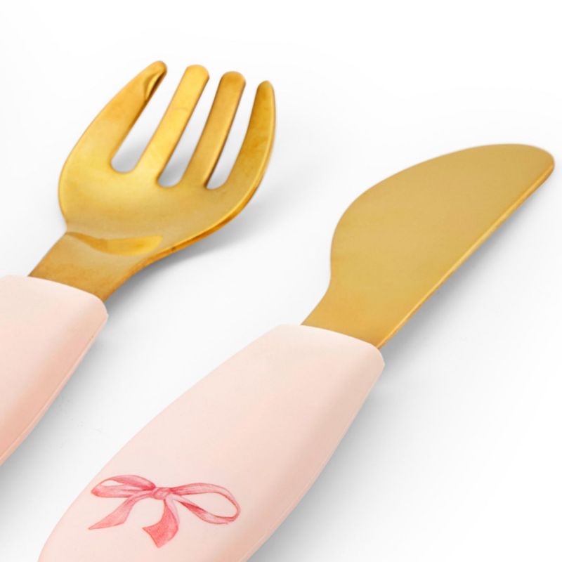 Set assiette et couverts Rosy Bow Elodie Details Produit 6