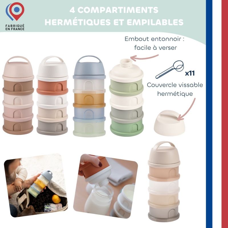 Boîte doseuse 4 compartiments Galet Translucide Béaba Produit 6