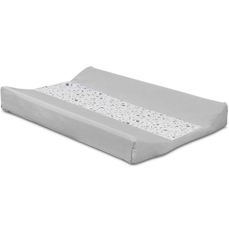 Housse de matelas à langer Tiny waffle grise (50 x 70 cm) Jollein