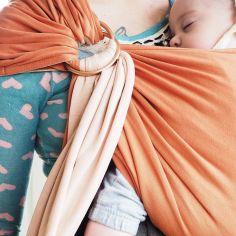 Petite écharpe Sling sans nœud Nude Caramel