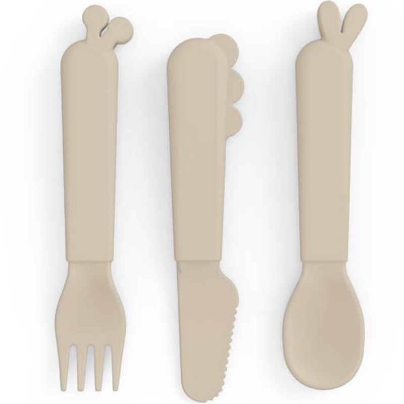 Set de 3 couverts Kiddish Deer friends Sable Done by Deer