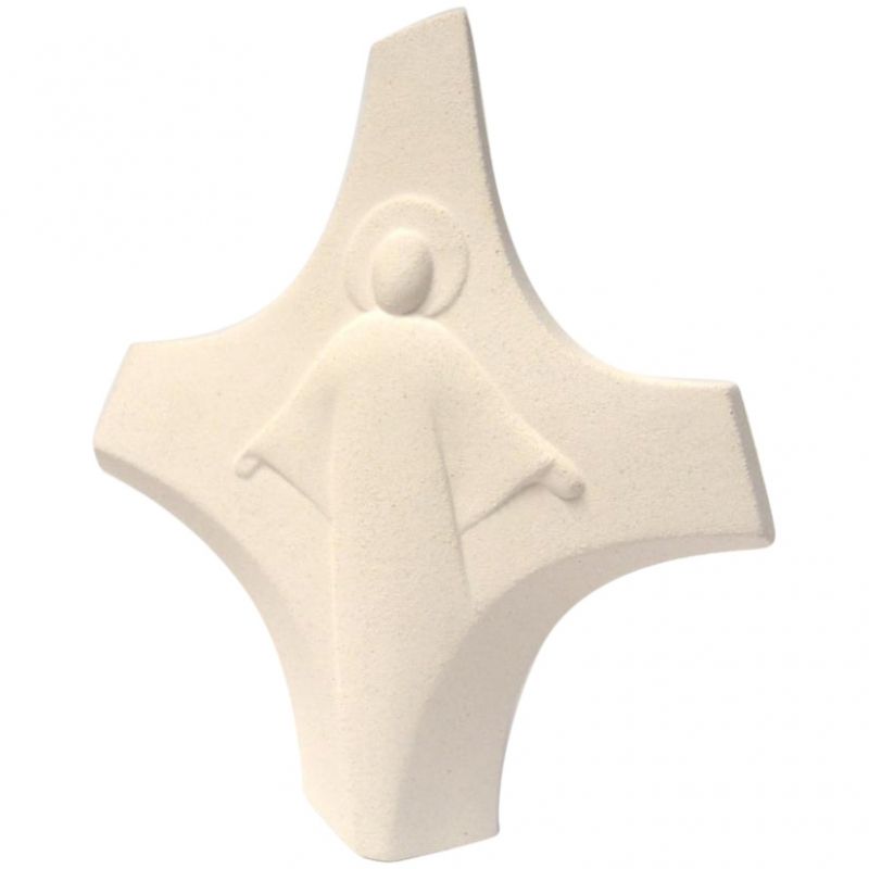 Petite croix Christ ressuscité Centro Ave Ceramica
