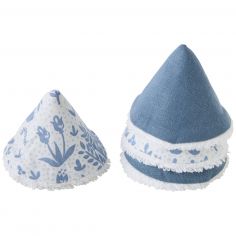 Lot de 4 cônes pare pipi en popeline Forêt enchantée - BB & Co