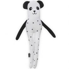 Peluche softy panda noir (36 cm)  par Jollein