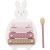 Variation Rose, blanc, doré du produit Xylophone en bois lapin de la marque Jabadabado