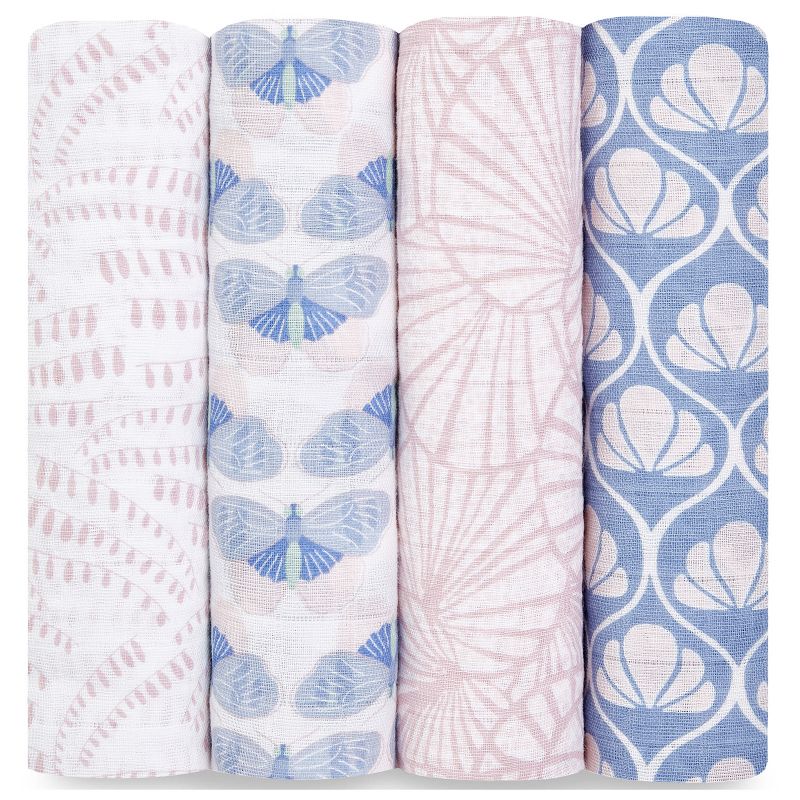Lot de 4 maxi langes en coton Deco dream (120 x 120 cm) aden + anais