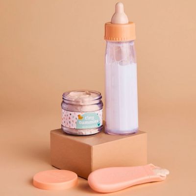 Coffret repas petit pot et biberon magiques pour poupée Céréales Tiny Harlow