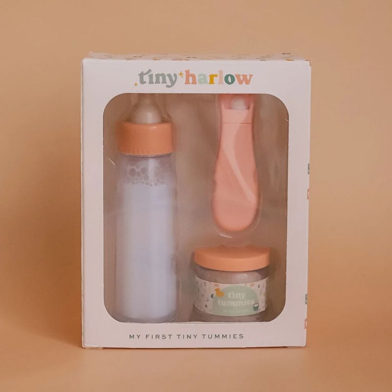Coffret repas petit pot et biberon magiques pour poupée Céréales Tiny Harlow Packaging 6
