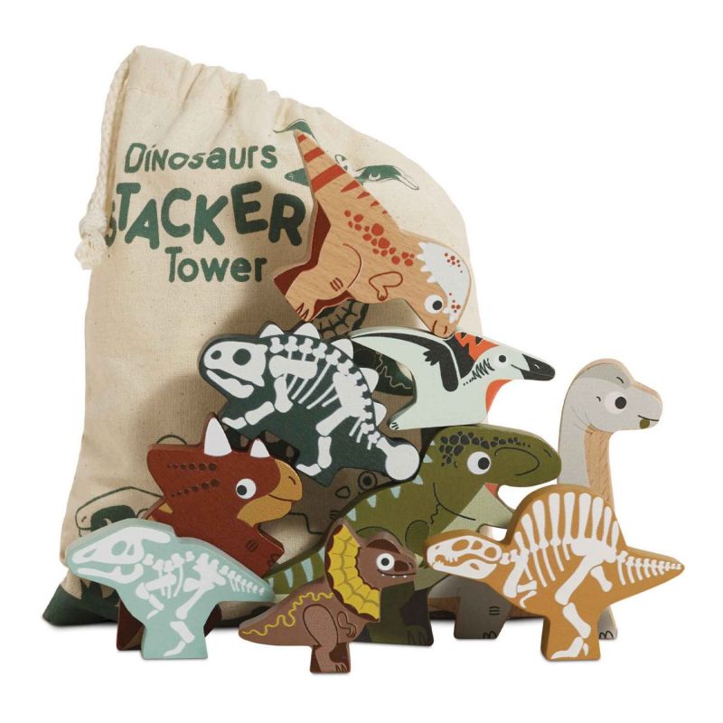 Dinosaures en bois FSC à empiler Le Toy Van Produit 1