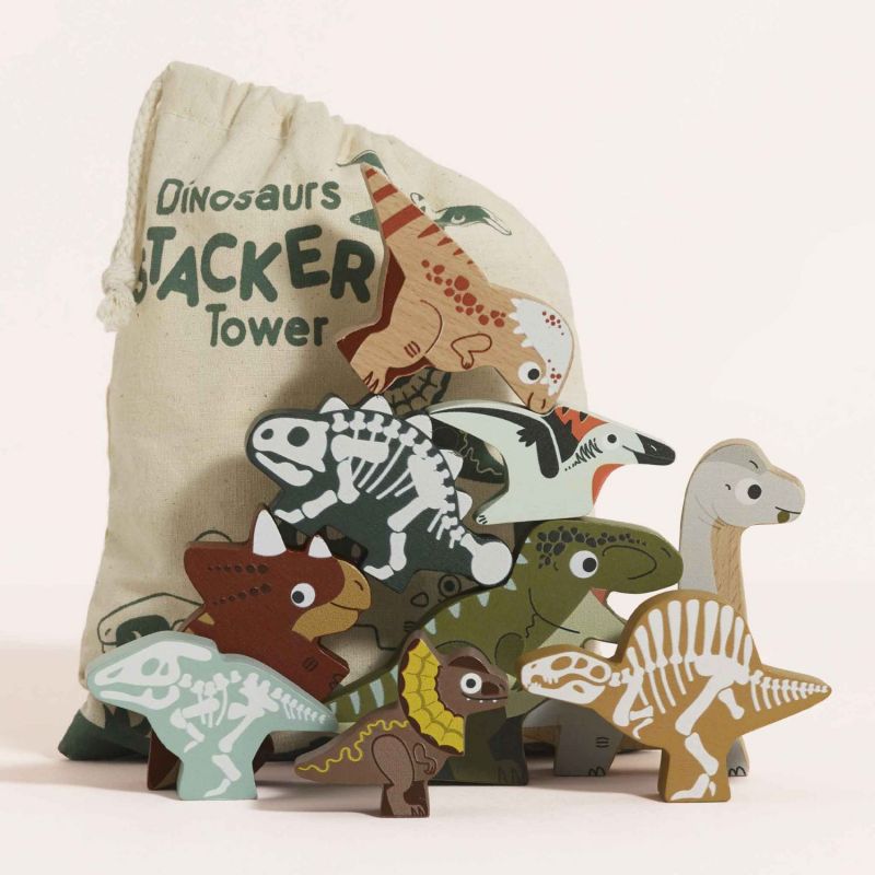 Dinosaures en bois FSC à empiler Le Toy Van Ambiance 5