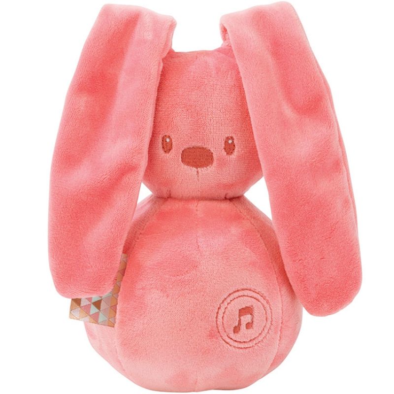 Peluche musicale Lapidou rose (12 x 20 cm) Nattou