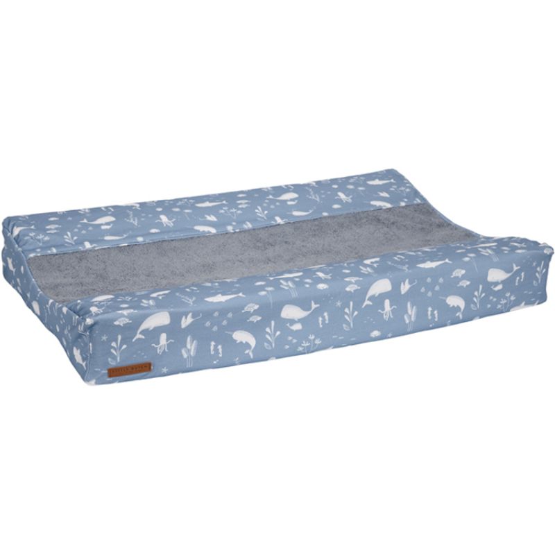 Housse de matelas à langer Ocean blue (44 x 72 cm) Little Dutch