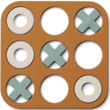 Morpion Tic tac Toe en silicone Golden caramel multi mix - Reconditionné  par Liewood