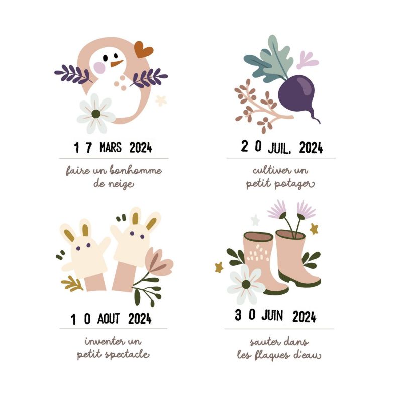 Affiche Nos jolis moments en famille (40x50 cm) Les Petites Dates Produit 2