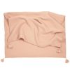 Couverture Wabi-Sabi en double gaze de coton Powder Pink (65 x 100 cm)  par Nobodinoz