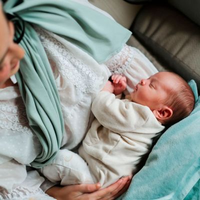 Echarpe de portage My sling jersey sans nœud Tilleul