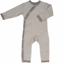 Combinaison pyjama Stripe gris (6-12 mois : 77 cm)  par Pigeon