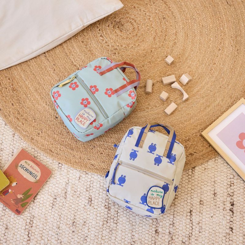 Mini Sac à dos bébé carré Happy Trails Fleur (20,5x27 cm) Lässig Ambiance 7